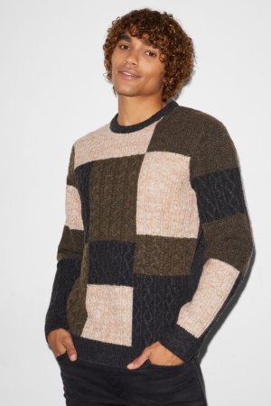 Beige / Brown C&A Clockhouse Recycled Jumper | 149-GNZDRW