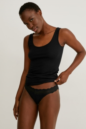 Black C&A Multipack Of 3 Briefs Organic Cotton Underwear | 048-TXUPDA
