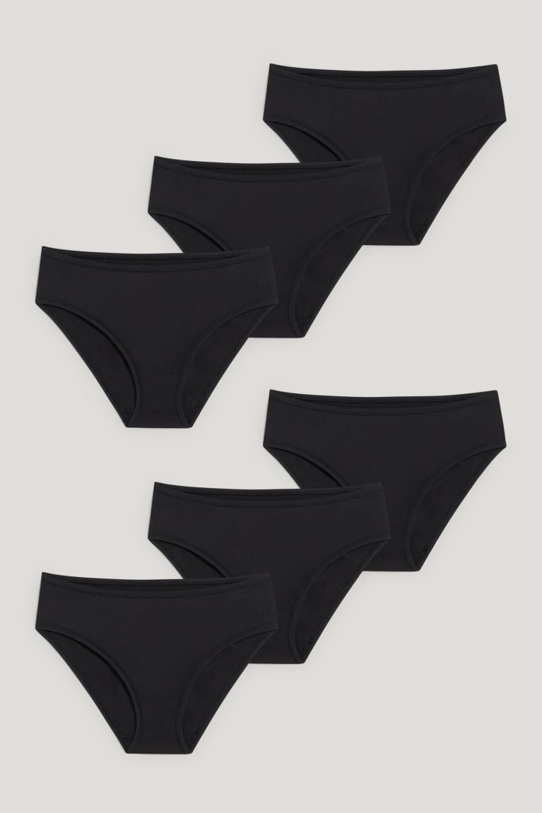 Black C&A Multipack Of 6 Briefs Lycra® Underwear | 453-CKWGLZ