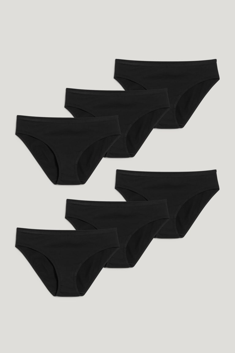 Black C&A Multipack Of 6 Briefs Lycra® Underwear | 760-SDJCKW
