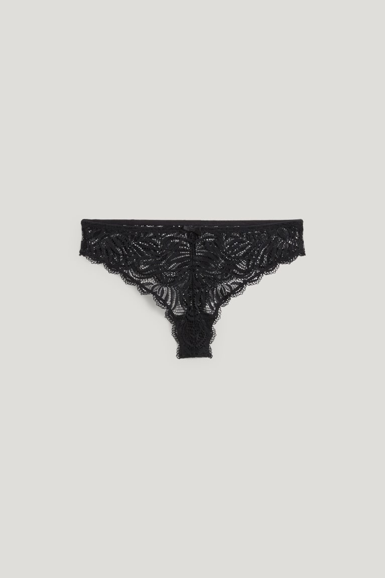 Black C&A Thong Underwear | 860-NTXZRS