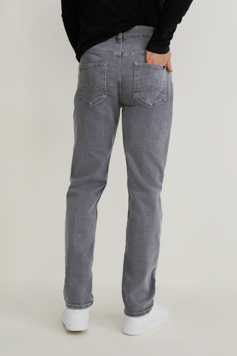 Denim Gray C&A Straight Lycra® Jeans | 279-HVLXUD